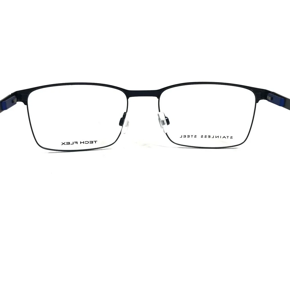 Tech Flex Eyeglasses Frames 30148S SP12 Grey Blue Square Full Rim 54-18-145